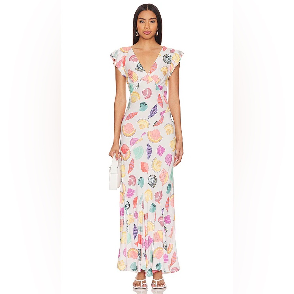 Beach Riot Elodie seashell printed maxi dress